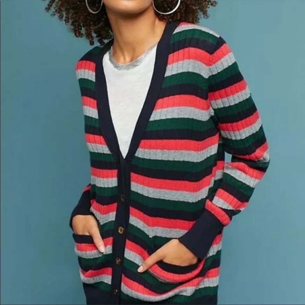Moth Jamison striped cardigan